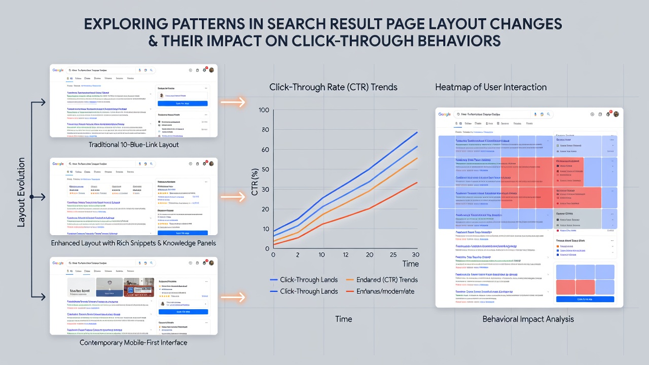 Chart illustrating click-through rate variations before and after introduction of AI-generated overviews in search results during 2026 testing phases